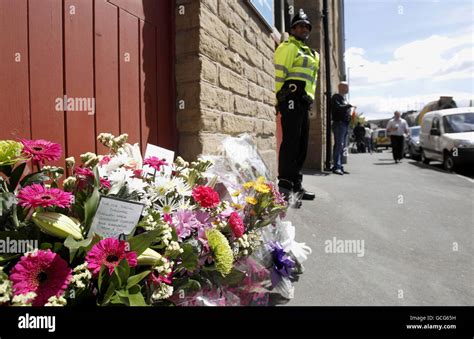 Flowers Outside The Home Of Stephen Griffiths 40 After He Was Charged With Murdering