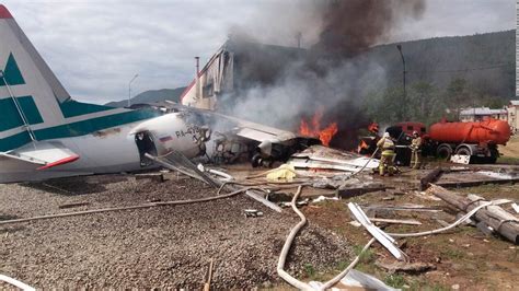 Two Killed After Russian Plane Overshoots Runway And Bursts Into Flames