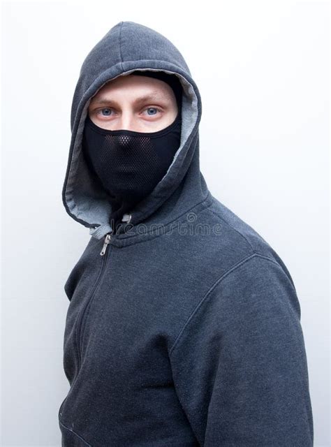 Man In Ski Mask Stock Image Image Of Home Hooding Safety 84422289