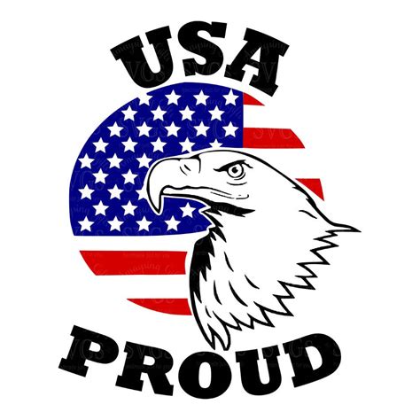 Free use can only be done if you credit us when publishing the graphic. SVG USA Proud Eagle Patriotic Military Red White | Etsy