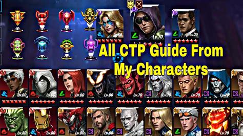 All Ctp Guide From My T And Transcend Characters October Marvel Future Fight Youtube