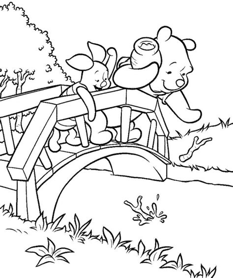 Pooh Bear And Friends Coloring Pages Make Sure You Share Tigger And