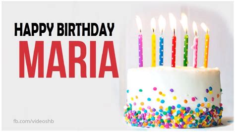 Happy Birthday Maria Youtube