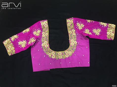 Custom Tailored Aari Work Blouse By Arvi The Couturier Work Blouse