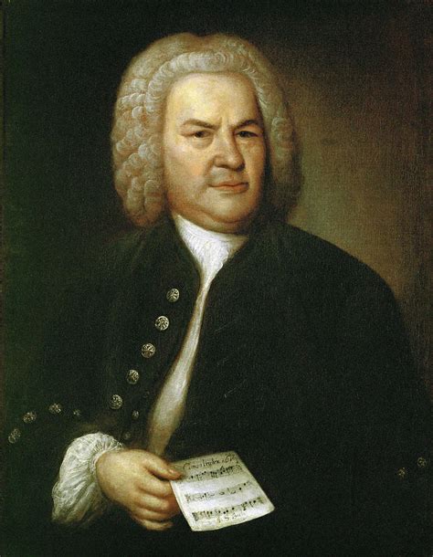 Johann Sebastian Bach 1685 1750 German Composer Oil Portrait By