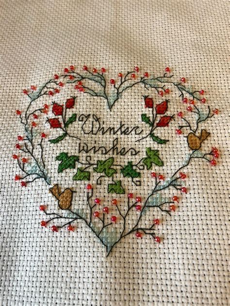 Fo Winter Wishes A Pattern From The New Winter Cross Stitch Book