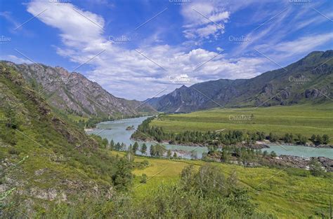 Katun River Valley Altai Russia High Quality Nature Stock Photos