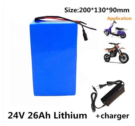 24v 26ah Lithium Li Ion Battery Pack For 24v Electric Scooter 350watt