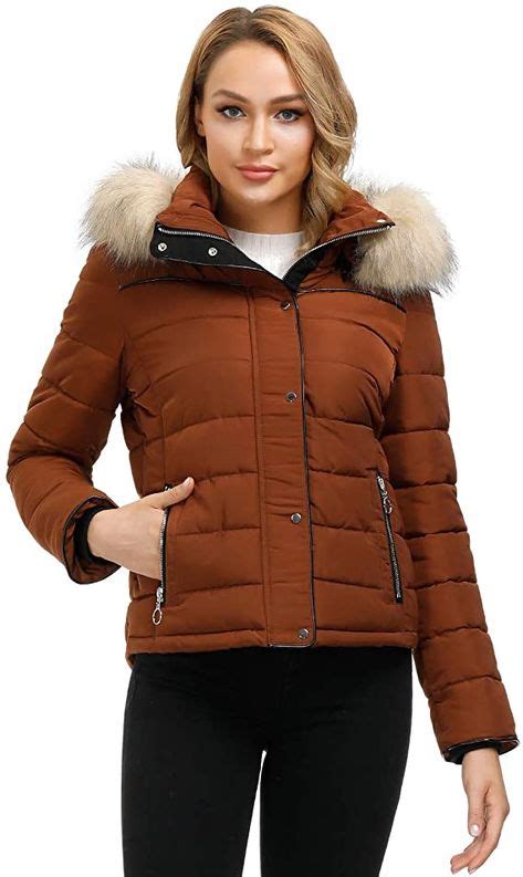 royal matrix women s hooded puffer jacket short winter puffer coat full zip warm thickened coat