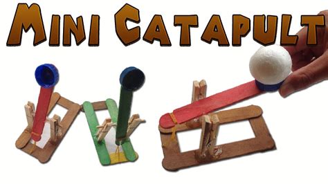 Make sure your trebuchet is sturdy and the frame holds together. How to Make a Mini Catapult Easy (Medieval Toy ) - YouTube