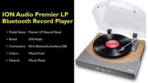 Ion Audio Premier Lp Record Player Review Bluetooth Vinyl Turntable