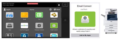 You can use the xerox gallery to browse and install apps at your device control panel. Email Connect App now in Xerox Gallery • Just•Tech