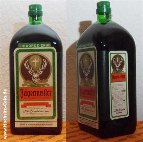 Jägermeister Flasche 15l Italien Kle Hochsitz Cola Die