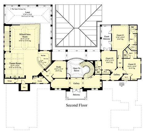 The Villa Belles Second Floor Plan Luxury Floor Plans Home