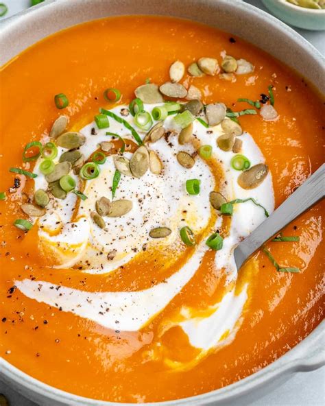 Easy Roasted Pumpkin Soup Recipe Healthy Fitness Meals