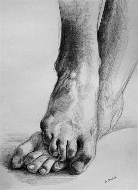 Feet Sketch By Outta On Deviantart Anatomy