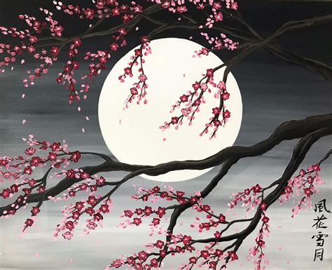 Sakura Painting Cherry Blossom Tree Etsy Sakura Painting