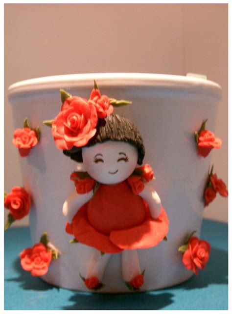 Maybe you would like to learn more about one of these? Rose fairy flower pot-handmade by Msgardengrove1 | Rose ...
