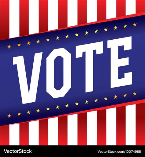 Vote Election Banner Royalty Free Vector Image