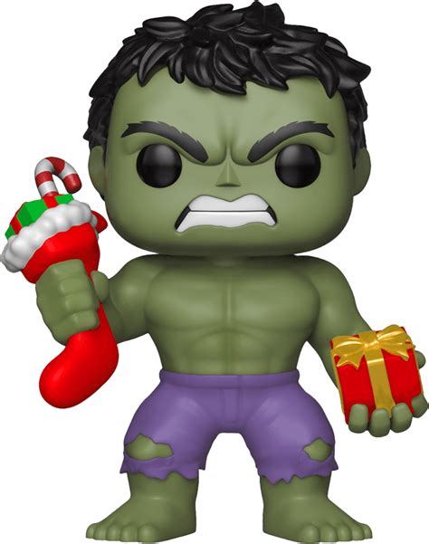 Funko Pop Marvel The Incredible Hulk Holiday Hulk With Stocking And