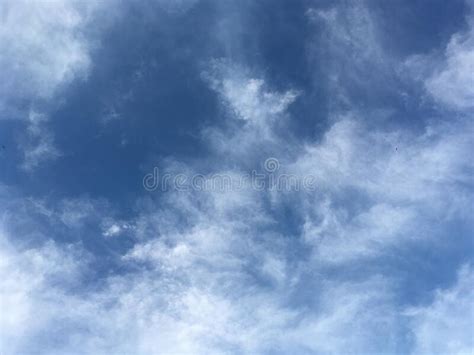 Bright Blue Sky With Clouds Summer Stock Image Image Of Cloud