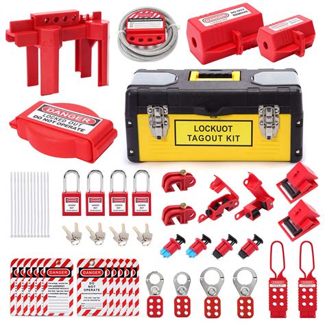 Buy Lockout Tagout Kit Lockout Set Safety Padlocks Lockout Hasp