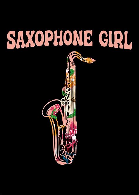 saxophone saxophonist sax poster by crazysquirrel displate