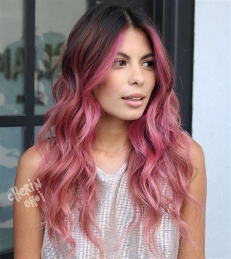 40 ideas of pink highlights for major inspiration ombre hair color pink hair highlights