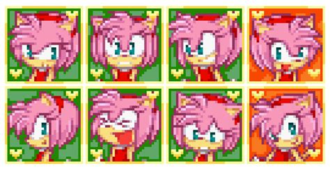 Sonichedgeblog“ Sprites Of Amy Rose From The Amys Room Stage In