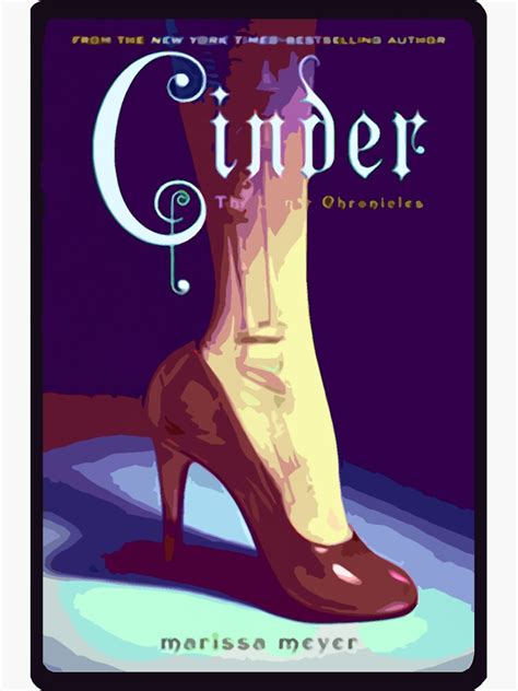 Cinder Book Cover Sticker For Sale By Polina Spaghett Redbubble
