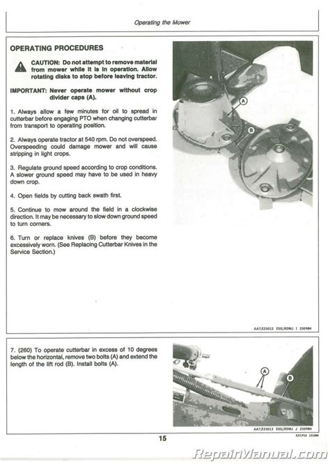 John Deere And Rotary Disk Mowers Operators Manual