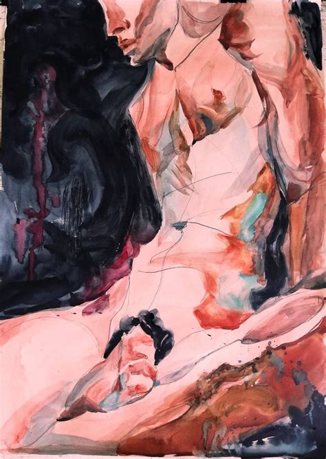 Large Male Nude Painting By Jelena Djokic Saatchi Art