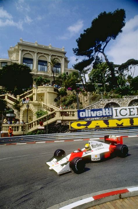 Ayrton Senna At 1990 Monaco Grand Prix Grand Prix Racing Ayrton Senna Senna