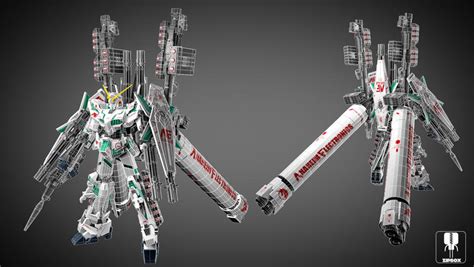 Fa Unicorn Gundam By Zipbox On Deviantart