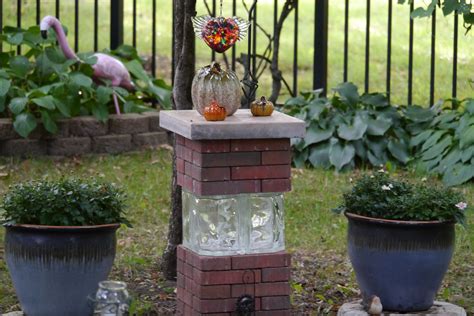 Well, i can faithfully report that it has stood the test of time and after 12 years of use. After seeing brick pillars on a garden walk I decided to create one of my own. We used red and ...