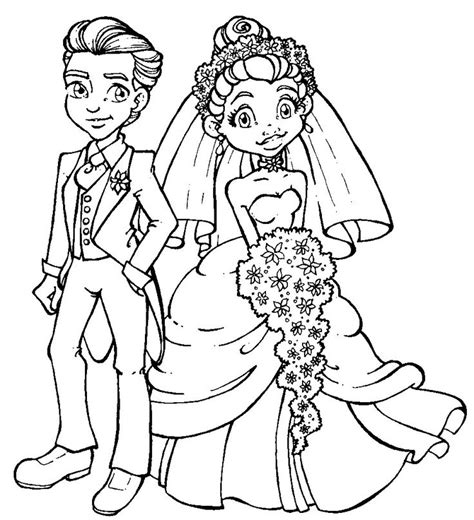 By coloring the free coloring pages, find your favorite bride and groom. Bride and Groom | Digi Images | Pinterest | Wedding ...