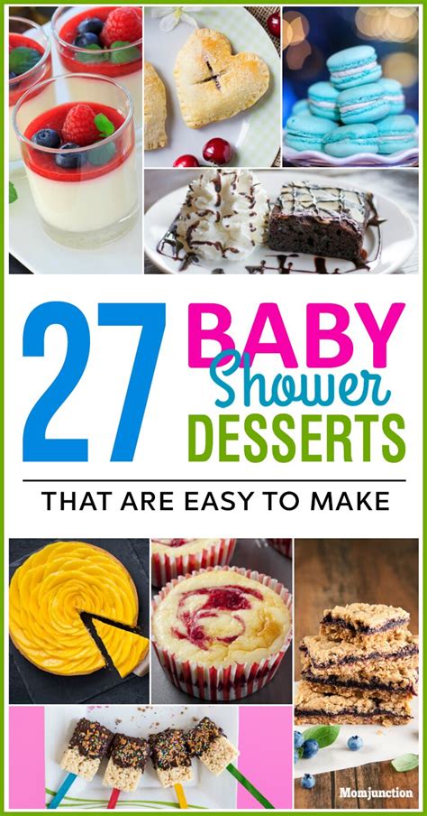 27 Yummy Baby Shower Desserts That Are Easy To Make Momjunction