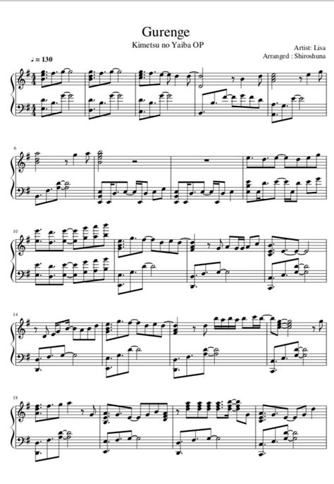 In order to create this list of easiest flute songs to play for beginners, we used 8notes and a youtube channel called easymusicplay to see what the easiest songs for beginner flute players are. Gurenge - Lisa | Anime sheet music, Flute sheet music, Sheet music