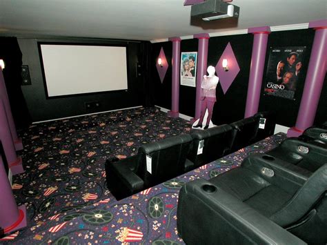In home movie theater | At home movie theater, Home theater furniture, Basement movie room