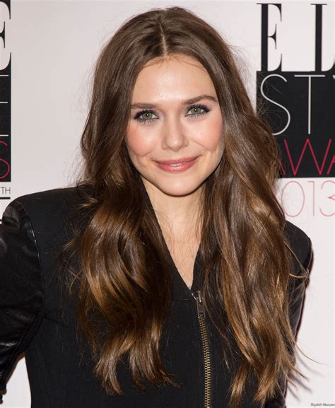 Elizabeth Olsen At Elle Style Awards Oval Face Hairstyles Light