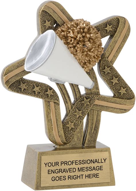 Cheer Stars And Stripes Resin Trophy Trophy Depot
