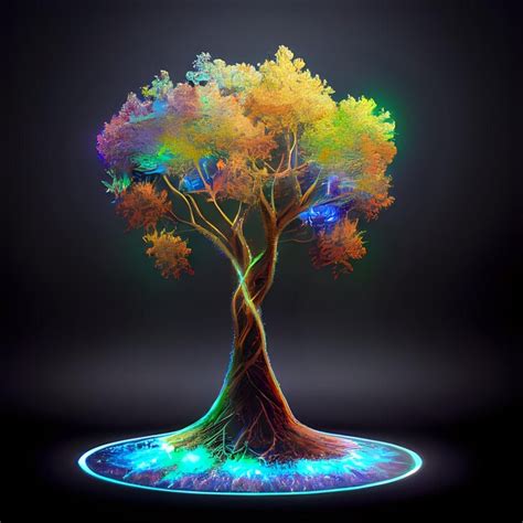 Colorful Magic Tree Of Life Stock Image Everypixel