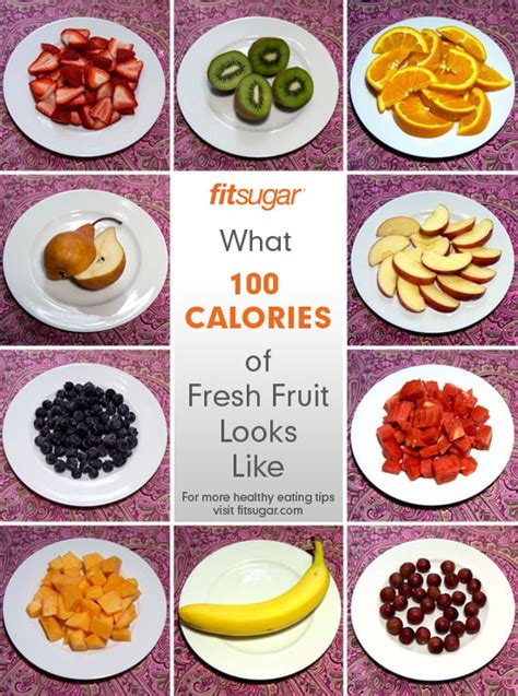 Photo Poster Of 100 Calorie Portions Of Fruit Popsugar Fitness