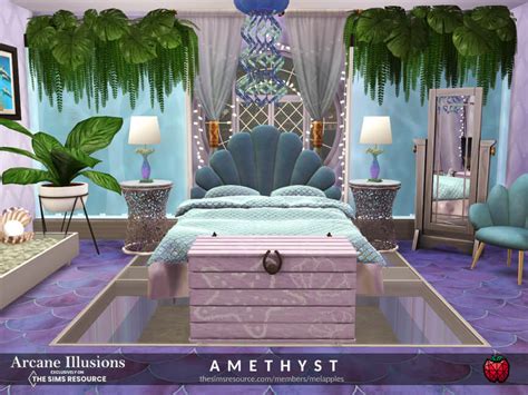 Sims 4 Arcane Illusions Amethyst Bedroom Best Sims Mods