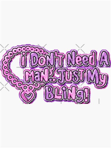 Feminist Bling Myspace Glitter Graphic Sticker For Sale By