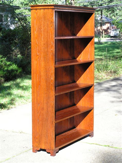 White And Red Works Custom Furniture Solid Oak Period Bookcase