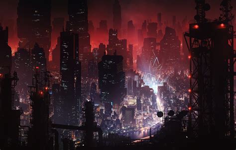 Concept Art Dystopian Cyberpunk City