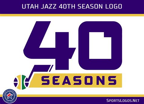 A new look for the team was unveiled on may 12, 2016, announcing new logos for them, along with new designs for jerseys and the home court. Utah Jazz 40th season logo annivesary 2019 2018 ...