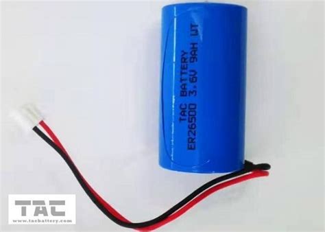 Catat arah arusnya dan nilainya. Baterai 3.6v Lisocl2 ER26500 9AH Dengan konektor untuk ...