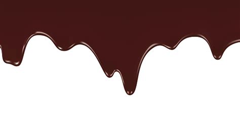 Melted Chocolate Dripping On White Background Stock Illustration